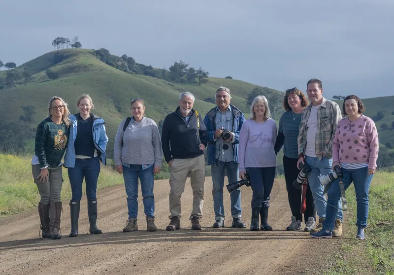 Workshop group on road